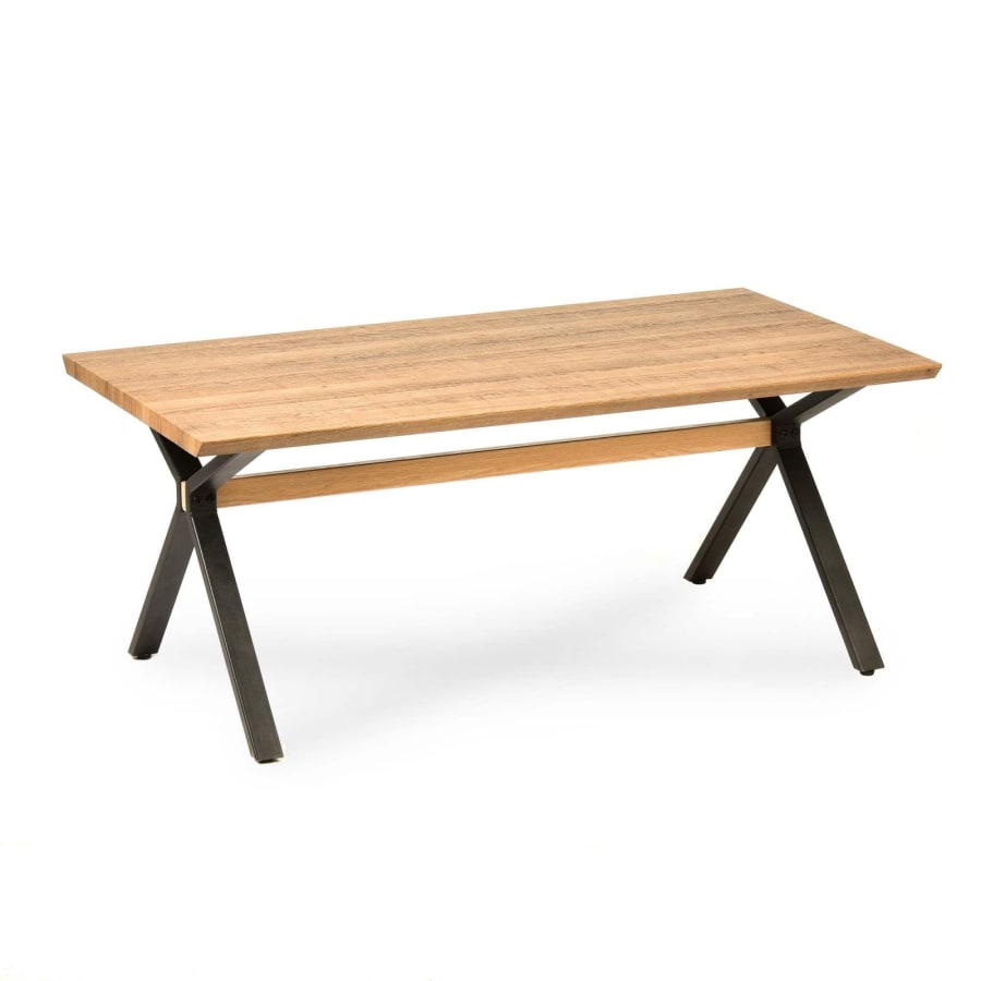 Table basse bois et métal